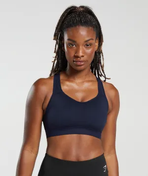 Gymshark Lightweight High Support Sports Bra - Midnight Blue