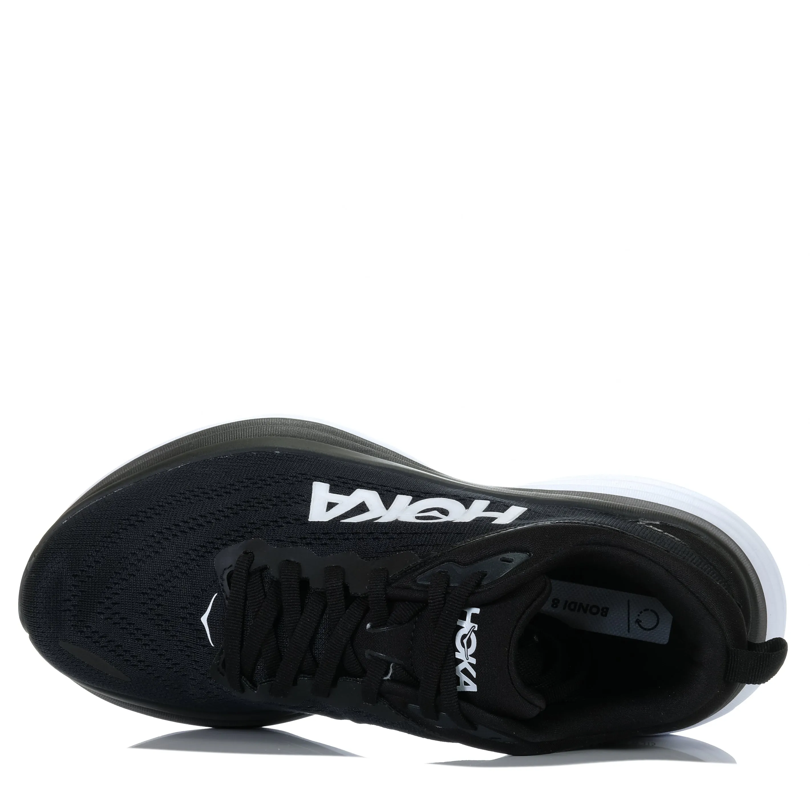 Hoka Bondi 8 Wide Mens Black/White