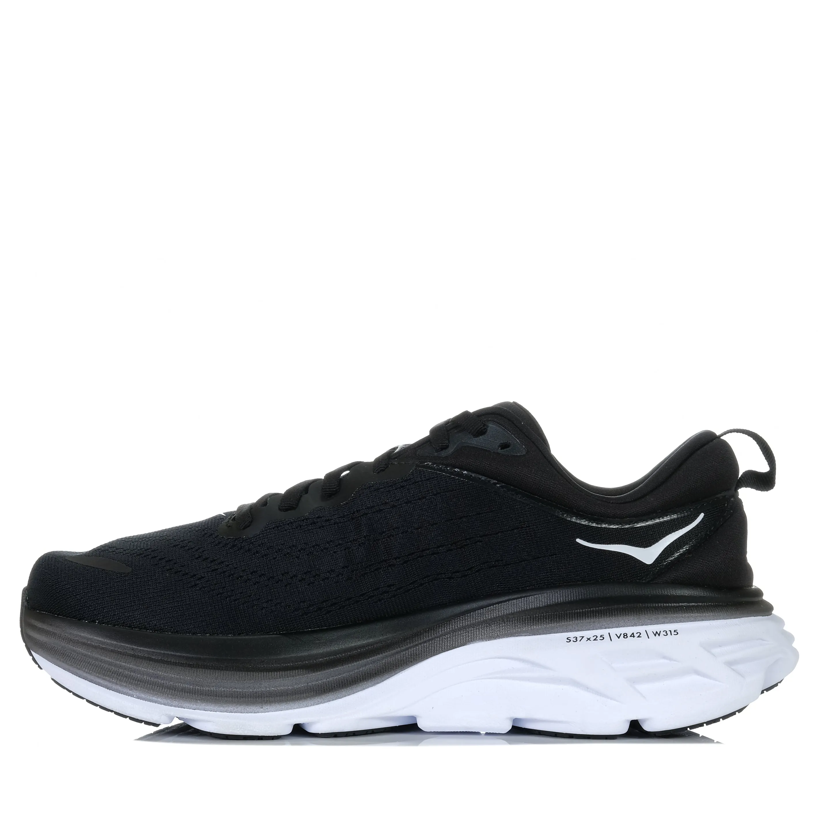 Hoka Bondi 8 Wide Mens Black/White