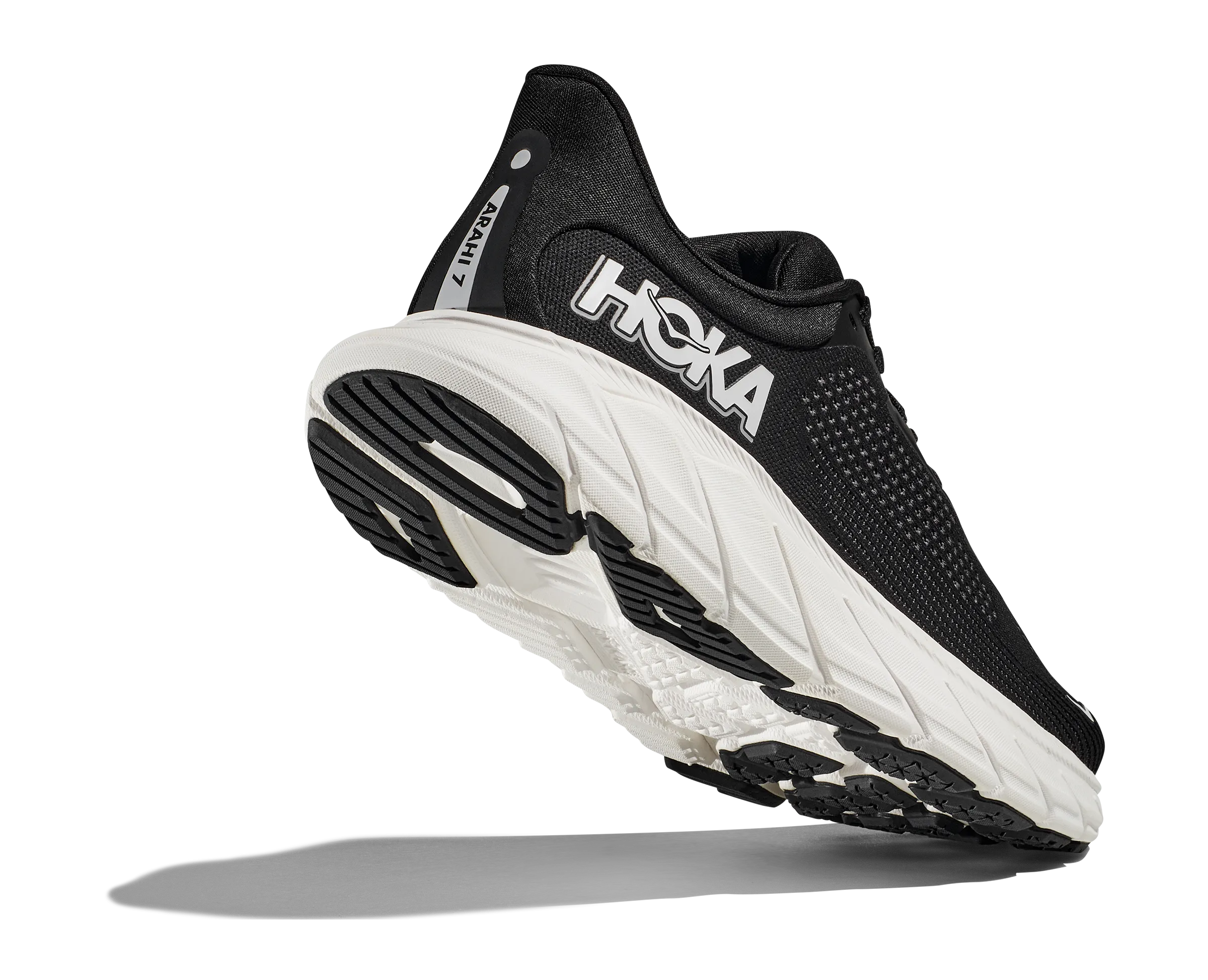 Hoka Mens Trainer Arahi 7 Black White