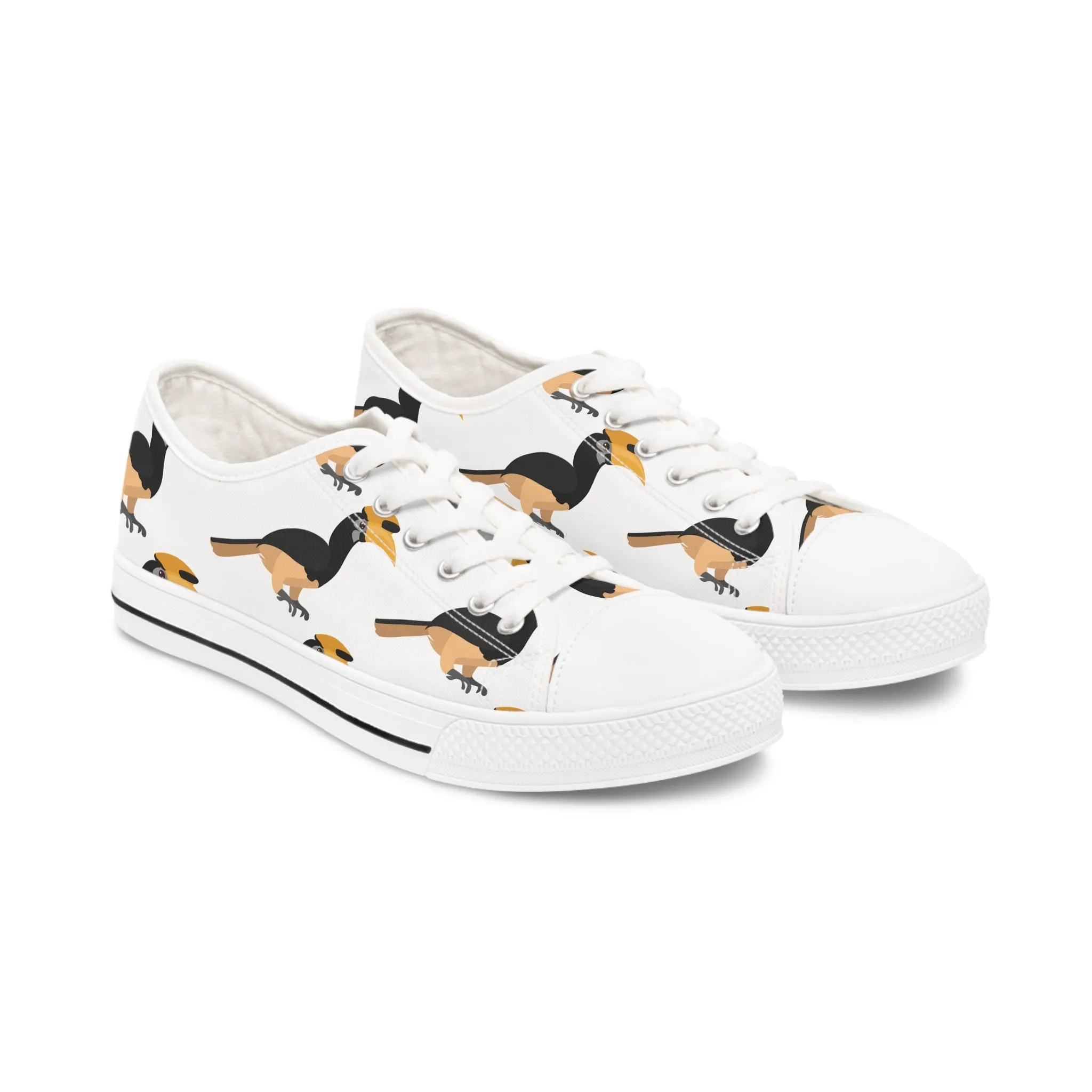 Hornbill Bird Women's Low Top Sneakers