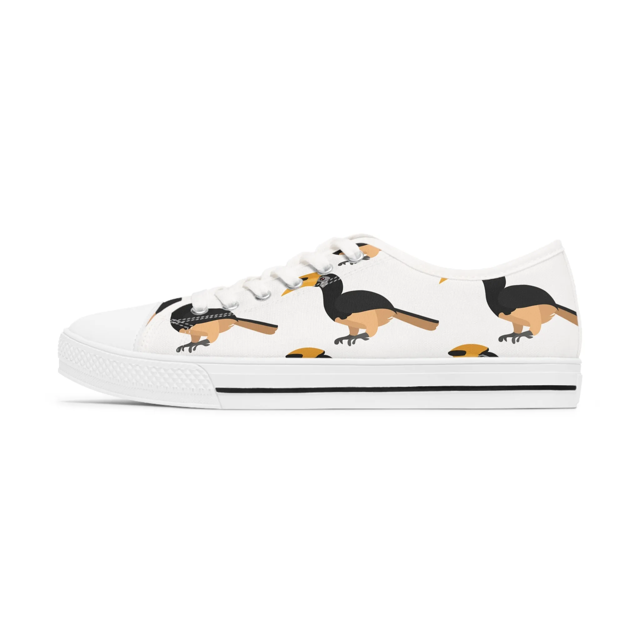 Hornbill Bird Women's Low Top Sneakers