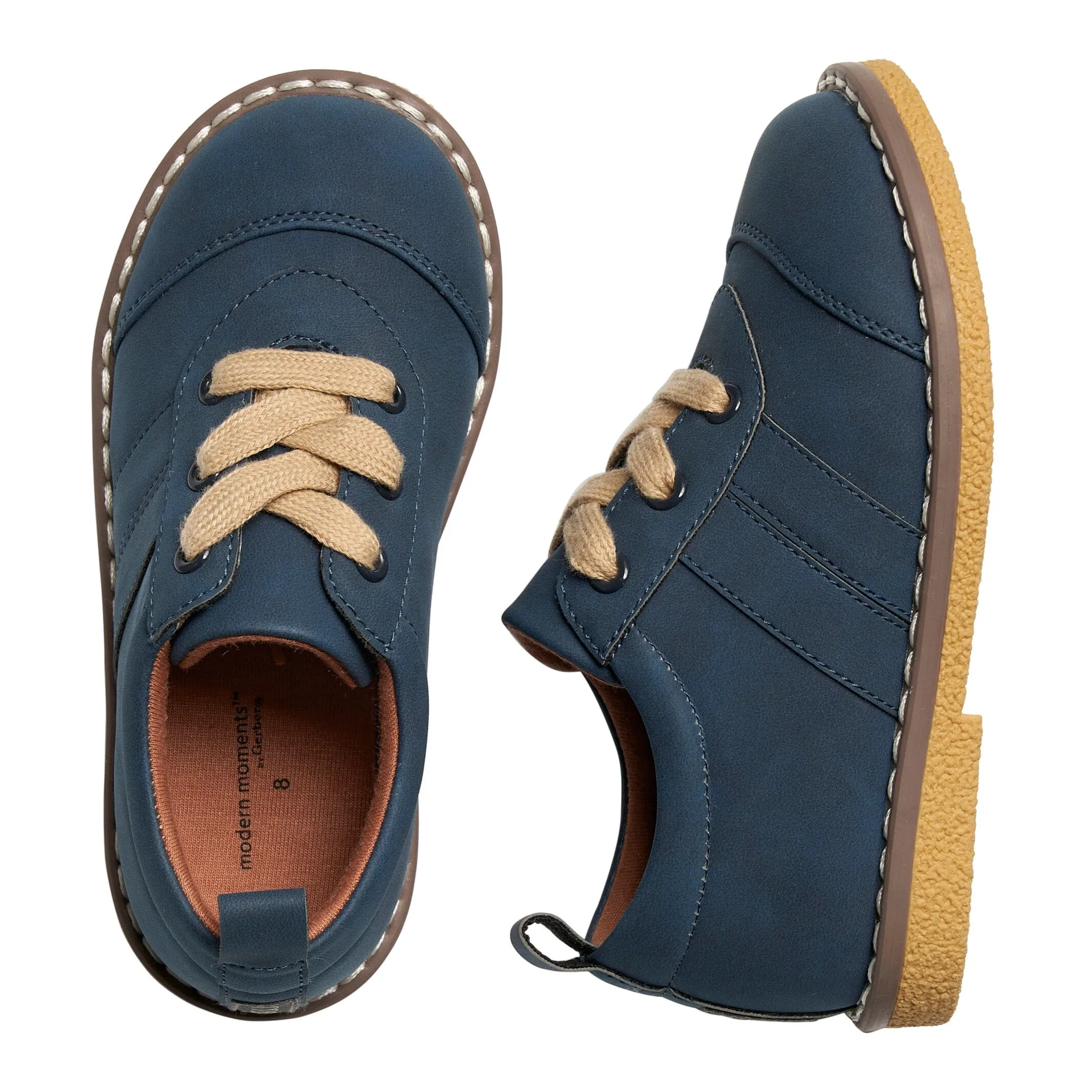 Infant & Toddler Boys Navy Oxfords