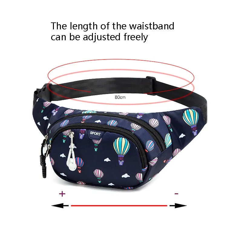 Ladies Sports Running Waist Bag Outdoor Leisure Cashier Wallet, Size: 10 inch(Brilliant Blue)