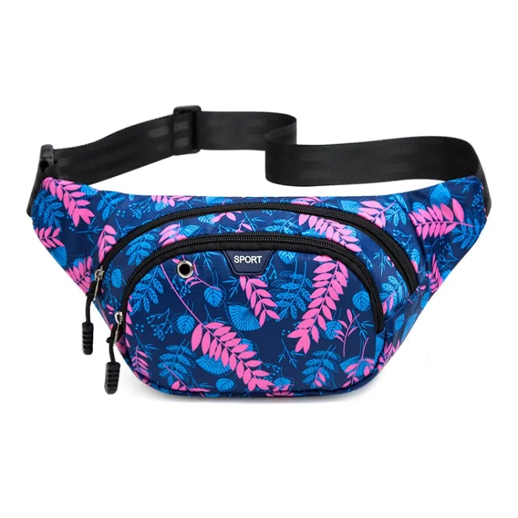 Ladies Sports Running Waist Bag Outdoor Leisure Cashier Wallet, Size: 10 inch(Brilliant Blue)