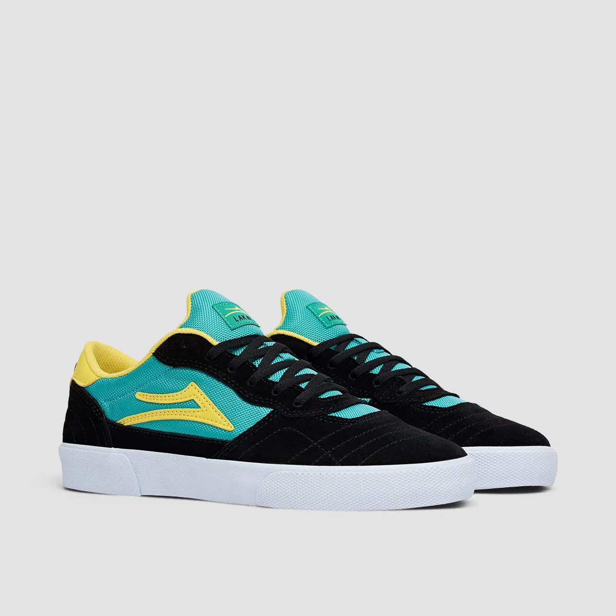 Lakai Cambridge Shoes - Black/Teal Suede