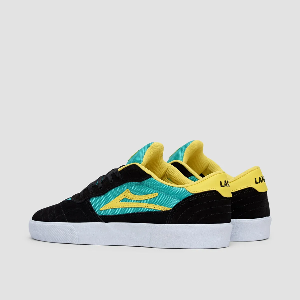 Lakai Cambridge Shoes - Black/Teal Suede