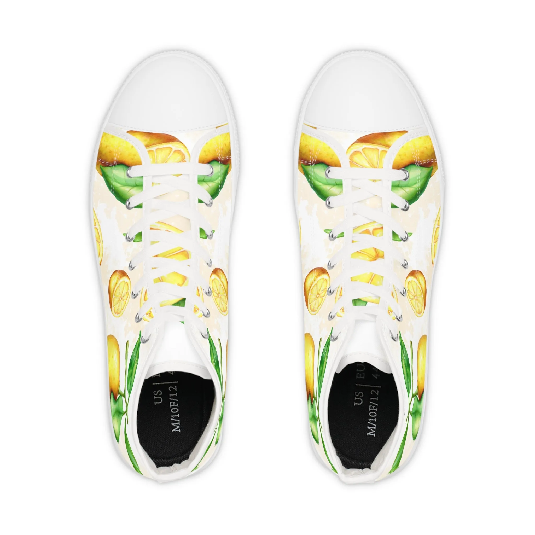 Lemon Men's High Top Sneakers