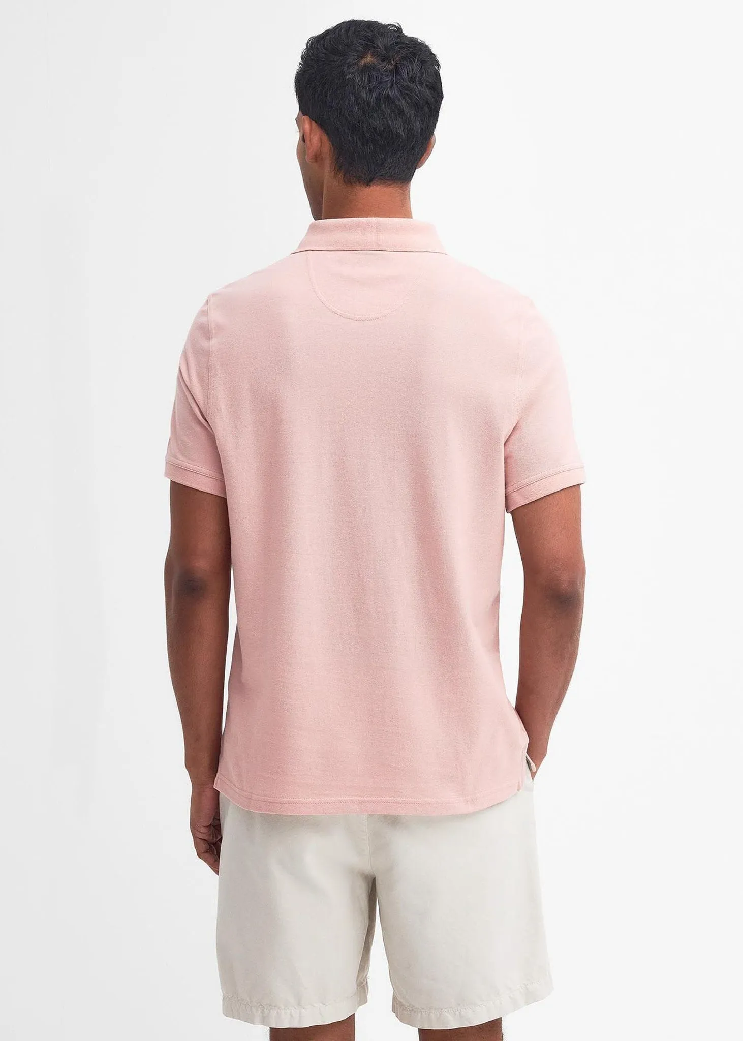 Lightweight sports polo - pink mist