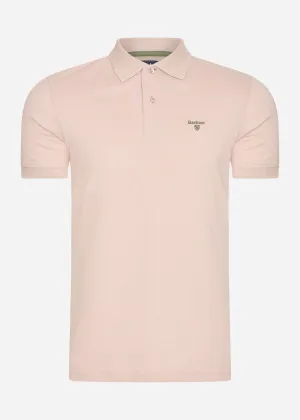 Lightweight sports polo - pink mist