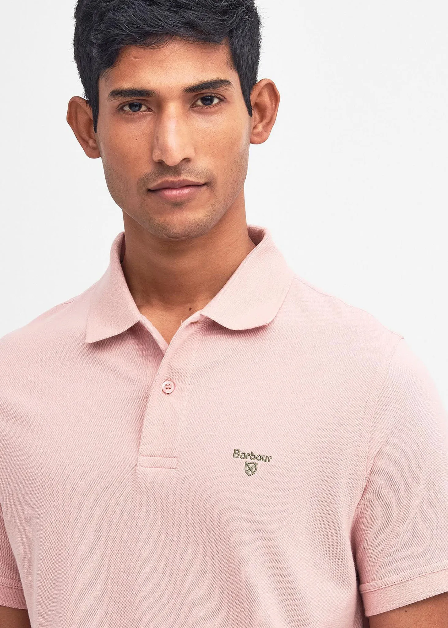 Lightweight sports polo - pink mist