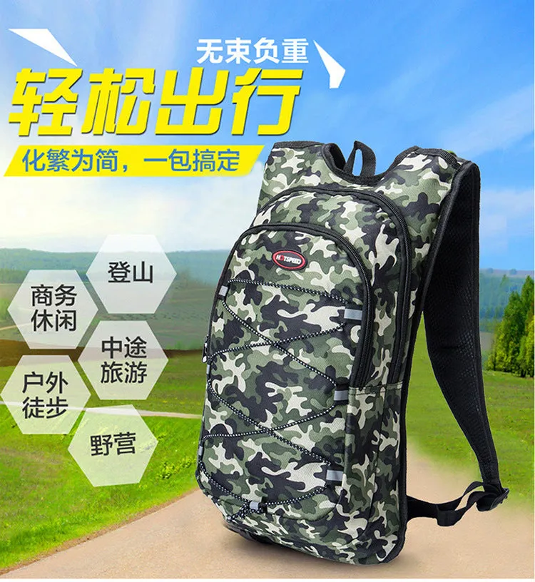 Men's outdoor double shoulder cycling backpack sports water bag backpack