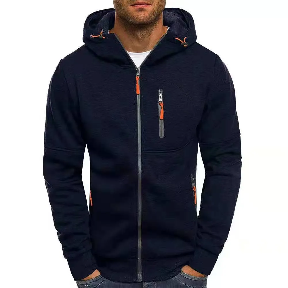 MEN'S SPORTS, FITNESS, LEISURE JACQUARD HOODIE, CARDIGAN, HOODIE