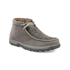 Men's Twisted X Grey Elephant Print Chukka Driving Moc