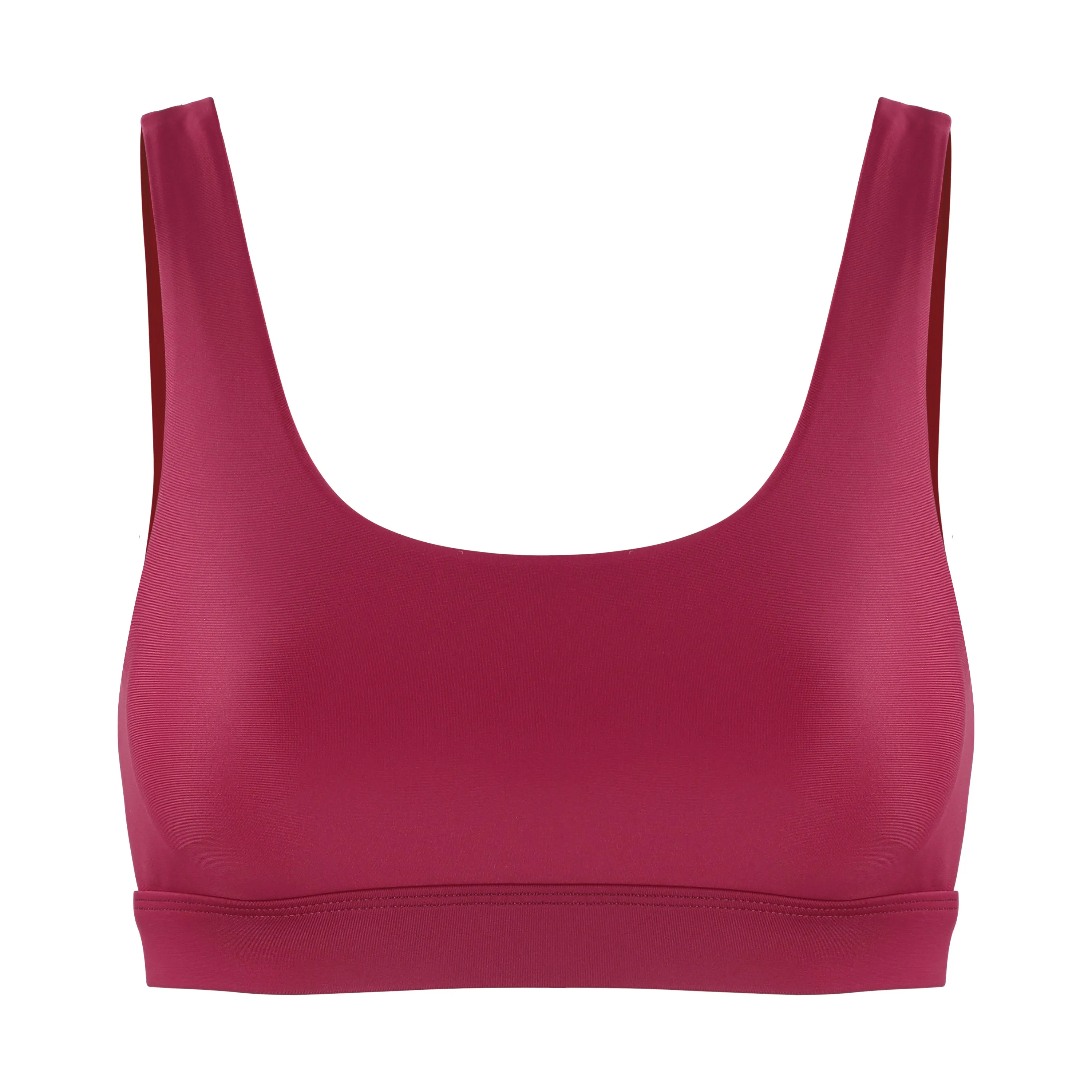 Mera Classic Sports Bra | Recycled Nylon | Wine