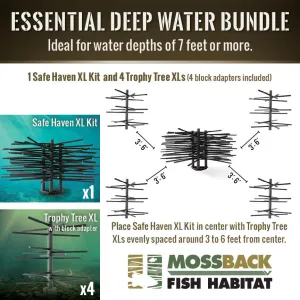 Mossback Fish Habitat Essential Deep Water Bundle