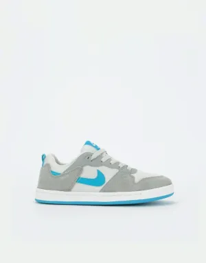 Nike SB Alleyoop Kids Skate Shoes - Particle Grey/Laser Blue/Photon