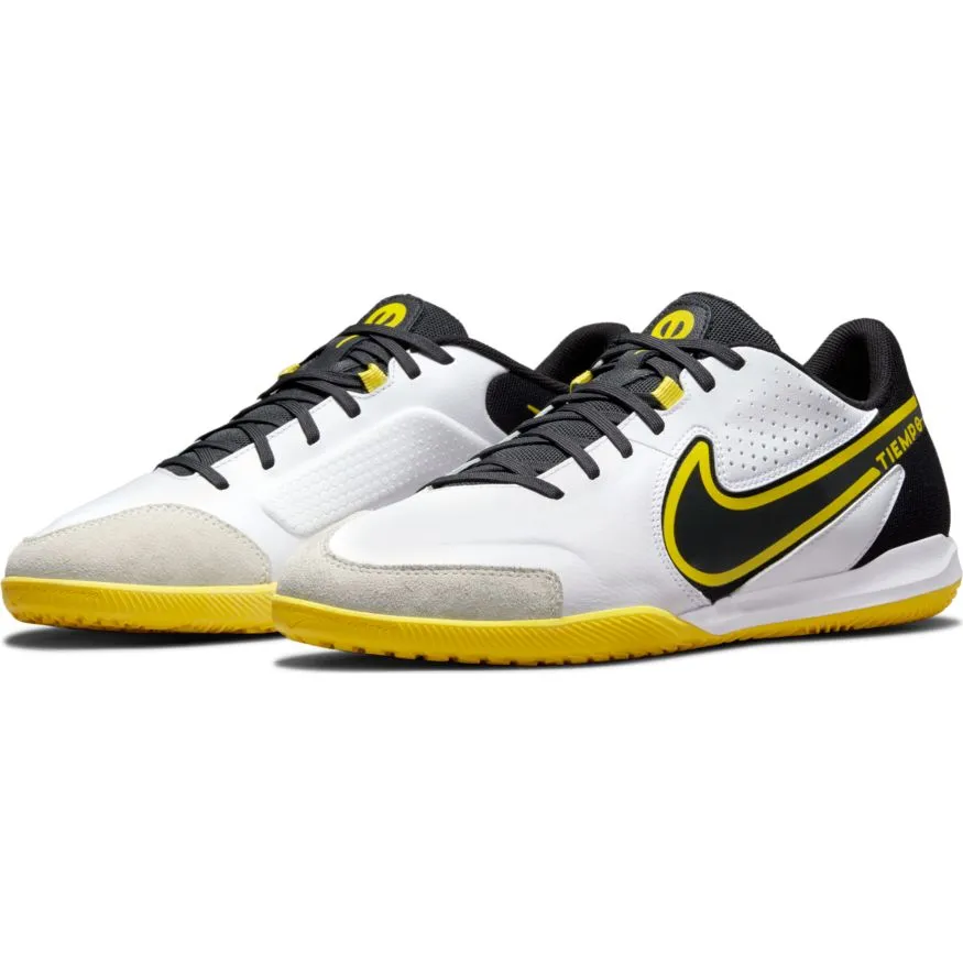 Nike Tiempo Legend 9 Academy IC-WHITE/DK SMOKE GREY-BLACK-YELLOW STRIKE