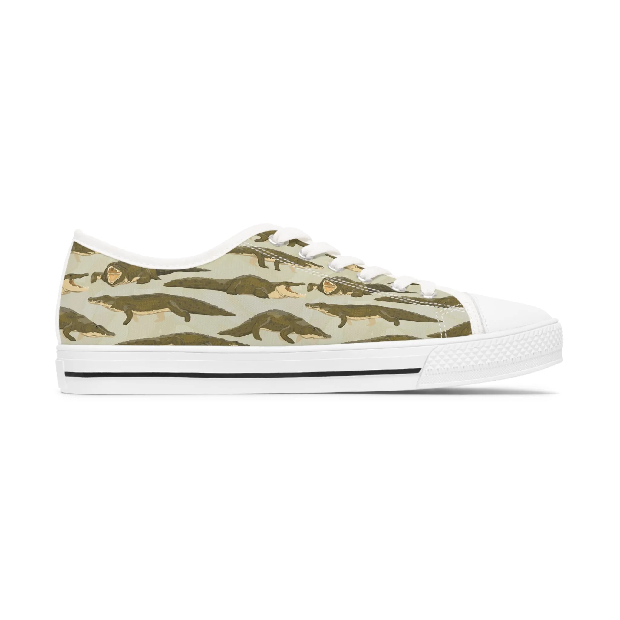 Nile Crocodile Women's Low Top Sneakers