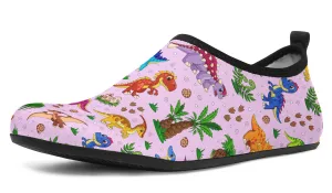 Pink Baby Dinos Water Shoes