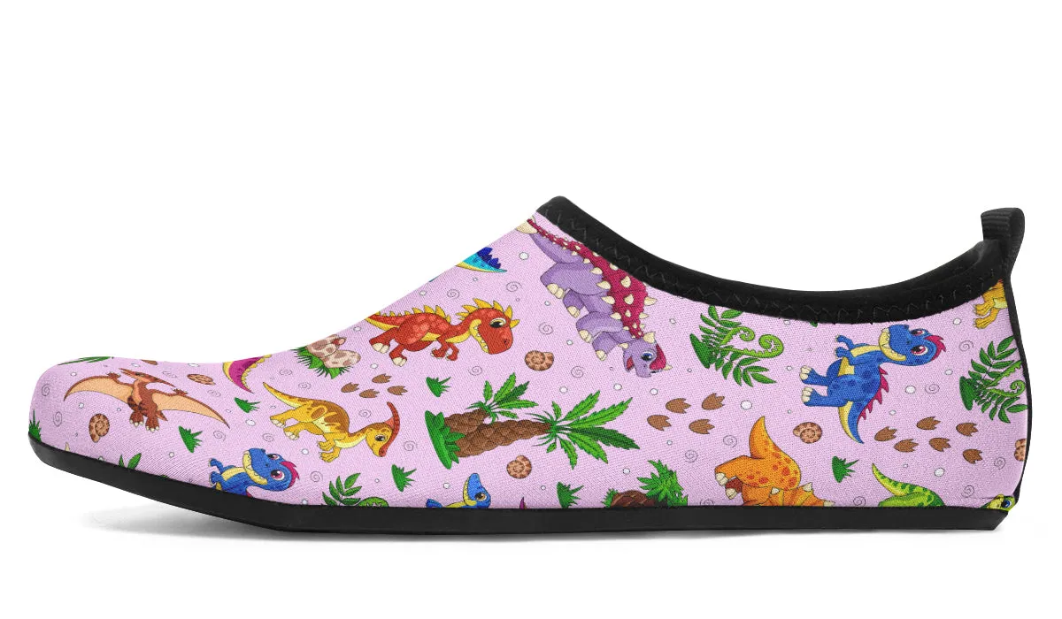 Pink Baby Dinos Water Shoes