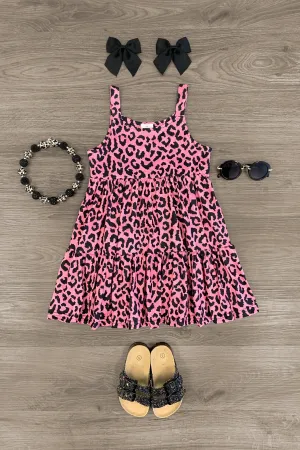 Pink Cheetah Tank Dress