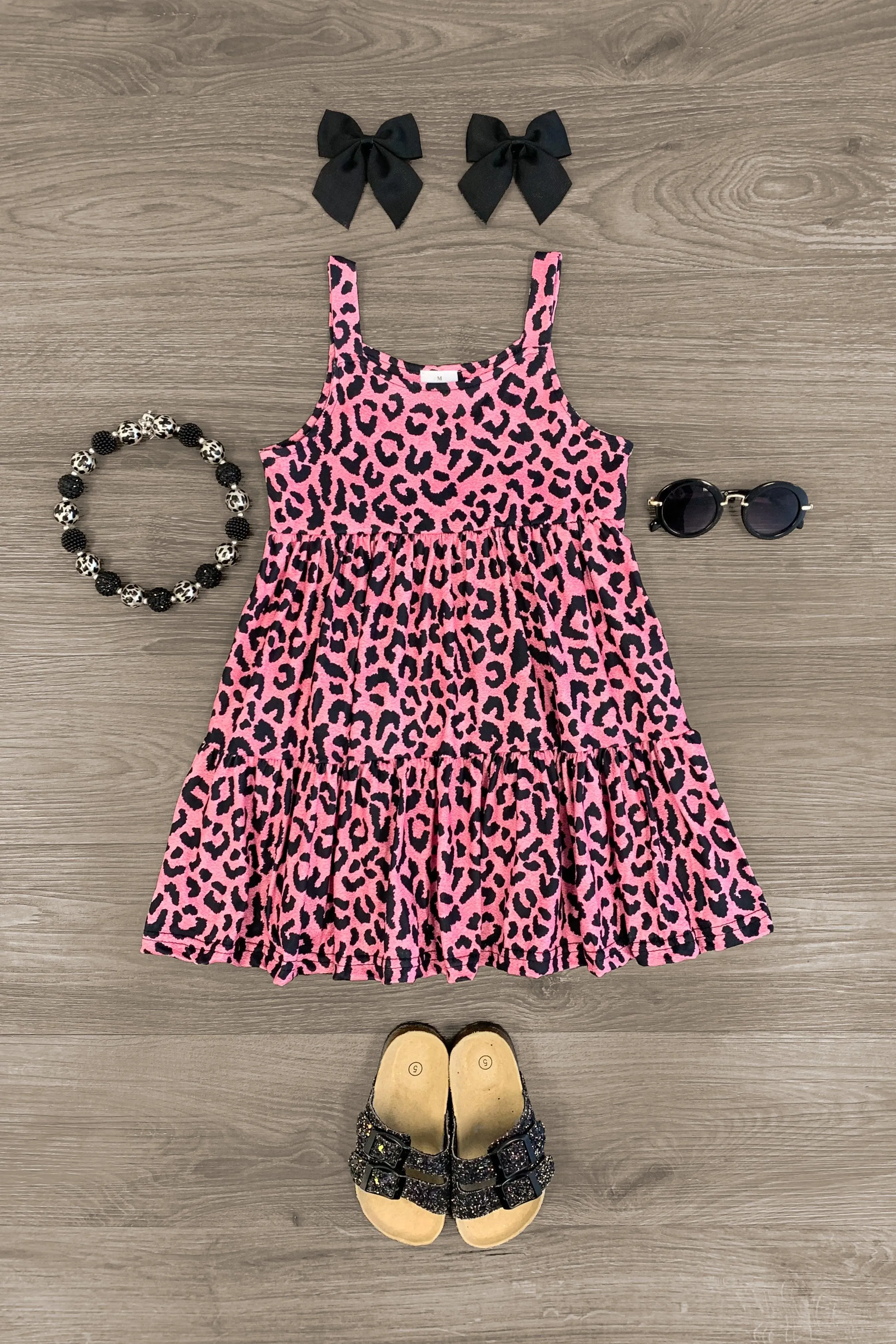 Pink Cheetah Tank Dress