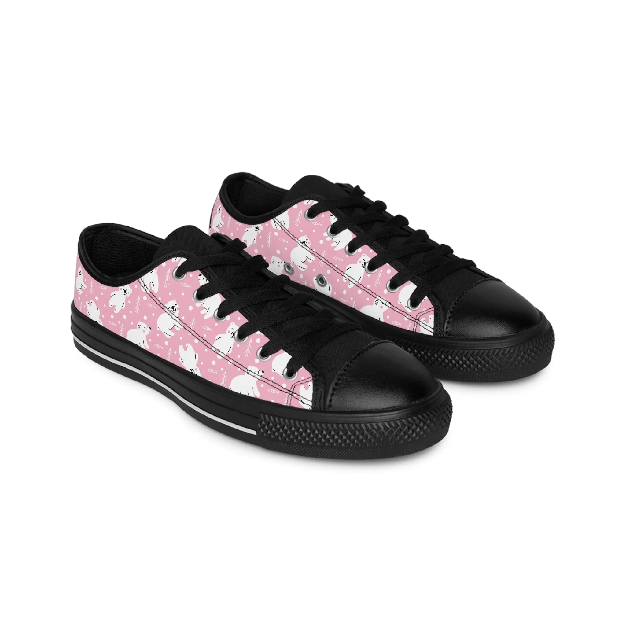 Pink Polar Bear Women's Sneakers