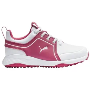 Puma Grip Fusion 2.0 Spikeless Junior Shoes - White/Rose