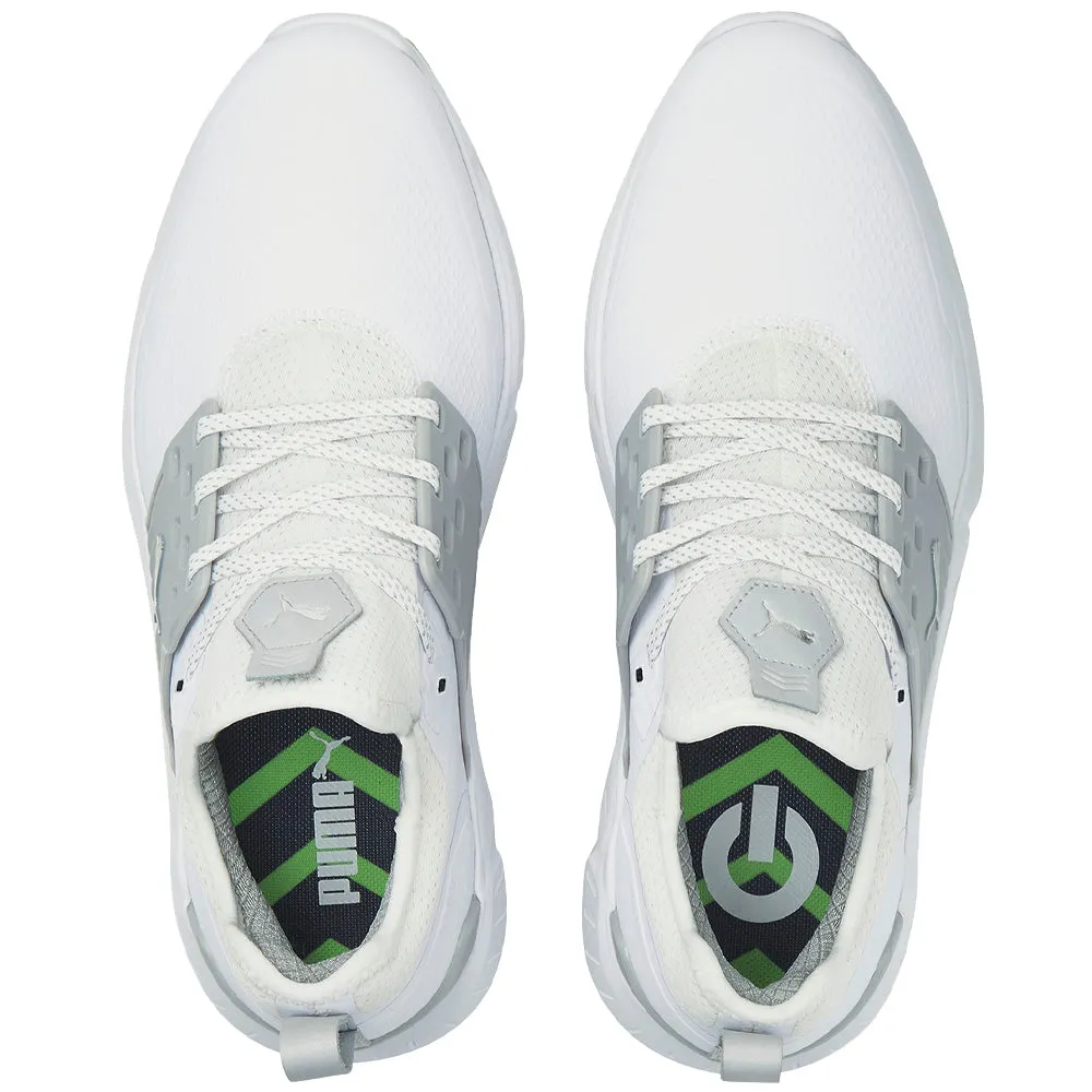 Puma IGNITE Articulate Spiked Waterproof Shoes - White/Silver/High Rise
