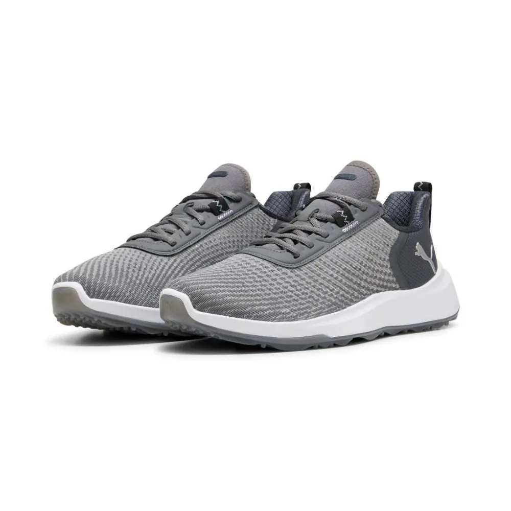 Puma Men's FUSION CRUSH SPORT Wide Spikeless Golf Shoes - Slate Sky/Strong Gray