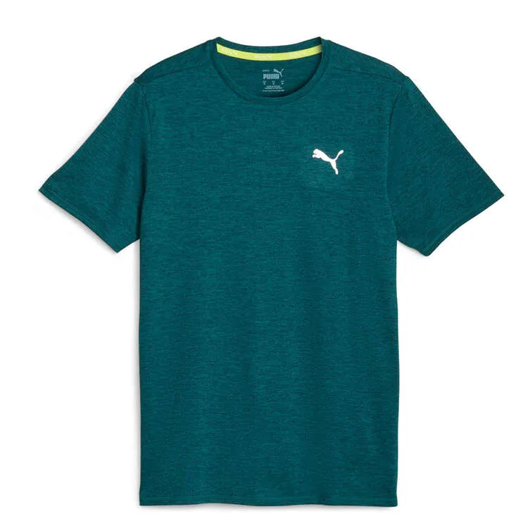 Puma Run Favorite Heather Short Sleeve Tee Men's Ocean Tropic