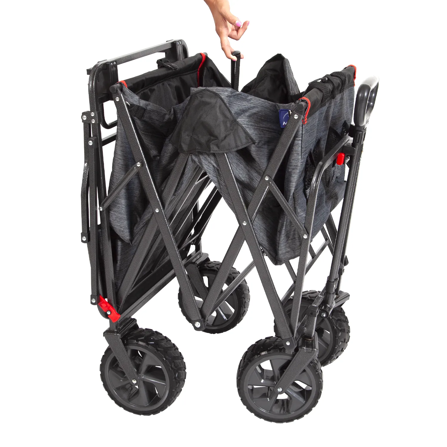 Push & Pull Wagon by Mac Sports - Ultra durable outdoor wagon with large wheels & basket.