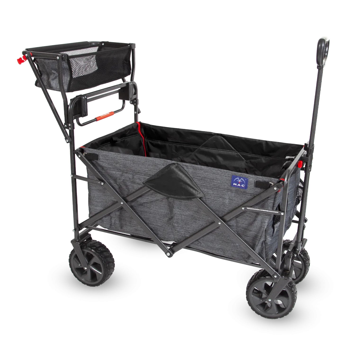 Push & Pull Wagon by Mac Sports - Ultra durable outdoor wagon with large wheels & basket.