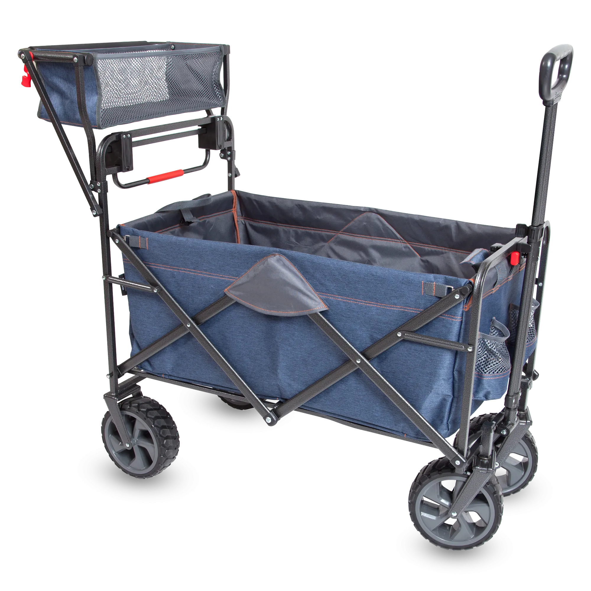 Push & Pull Wagon by Mac Sports - Ultra durable outdoor wagon with large wheels & basket.