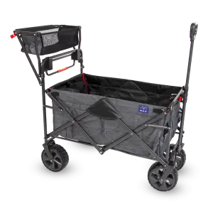 Push & Pull Wagon by Mac Sports - Ultra durable outdoor wagon with large wheels & basket.