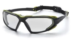 Pyramex SBL5010DT Highlander™ Black-Lime Goggles W/ Clear Anti-Fog Lens (12 each)