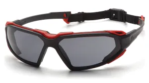 Pyramex SBR5010DT Highlander™ Black-Red Goggles W/ Clear Anti-Fog Lens (12 each)