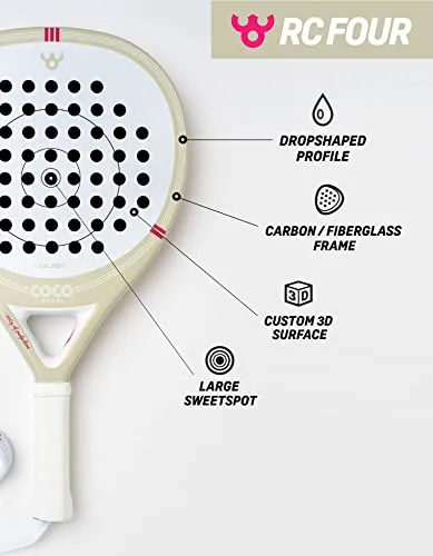 Racket Model RC FOUR | Teardrop Padel Racket