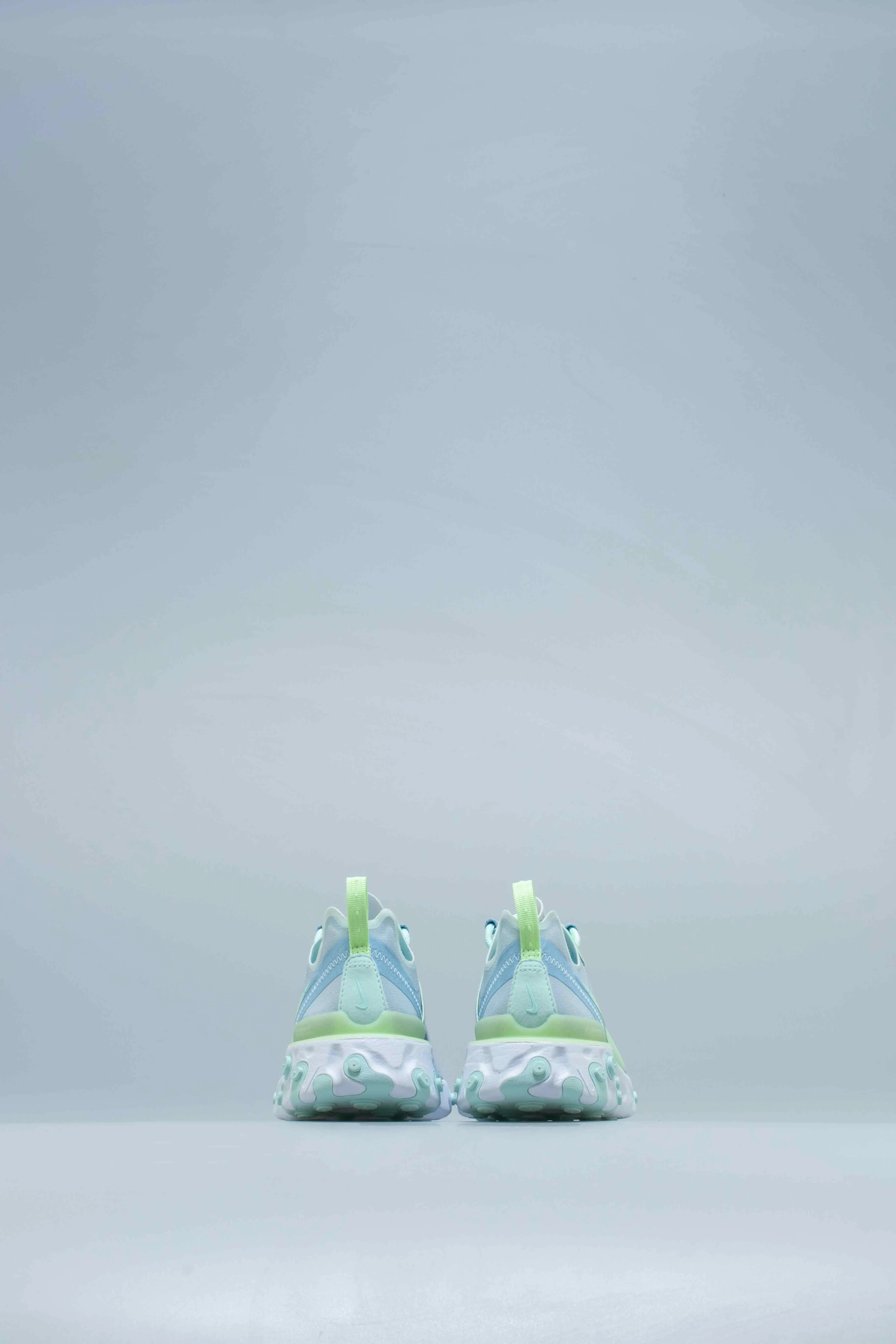 React Element 55 Womens Lifestyle Shoe - White/Frosted Spruce-Barely Volt