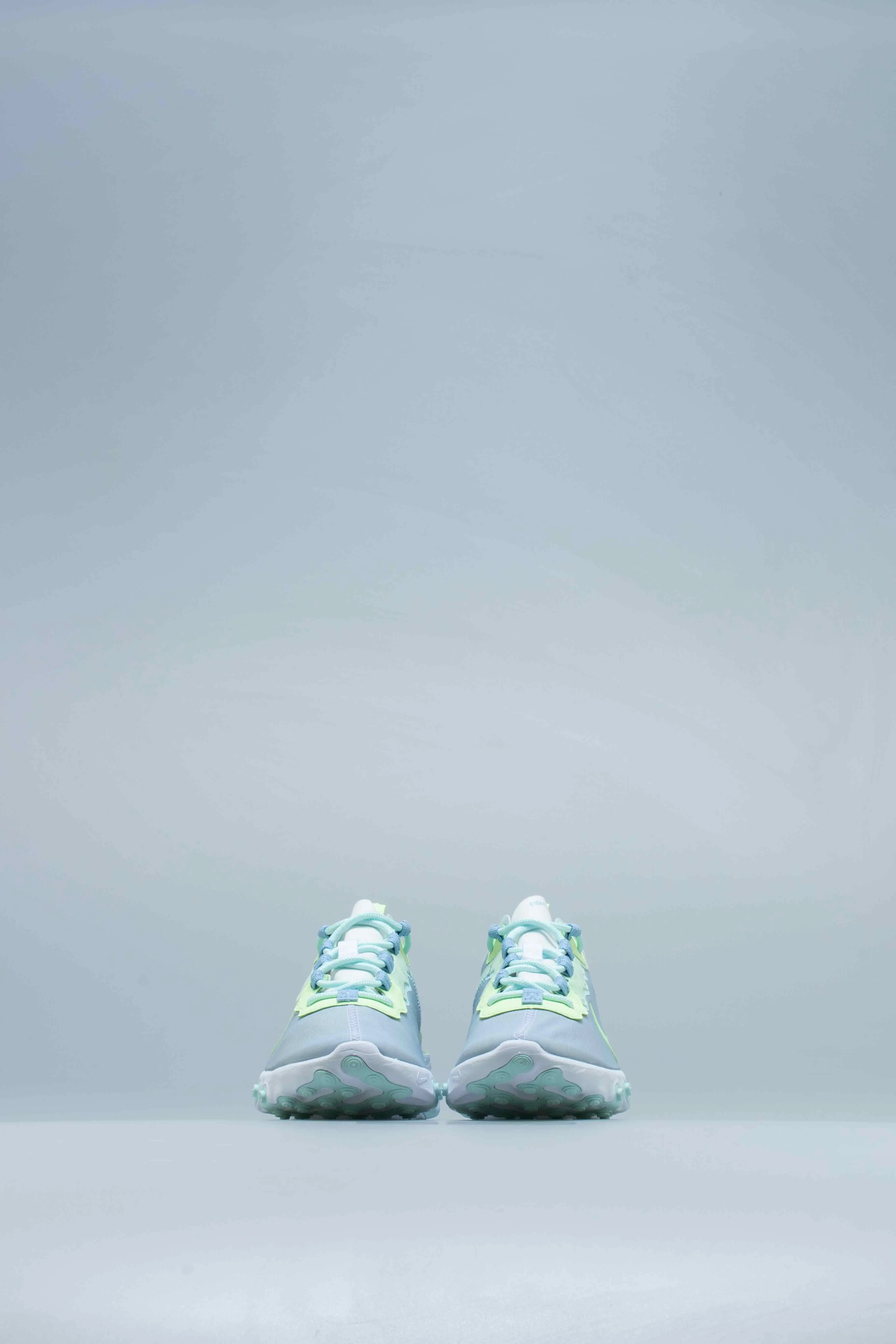 React Element 55 Womens Lifestyle Shoe - White/Frosted Spruce-Barely Volt