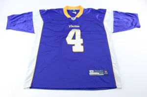 Reebok Embroidered Logo Minnesota Vikings Brett Favre Jersey