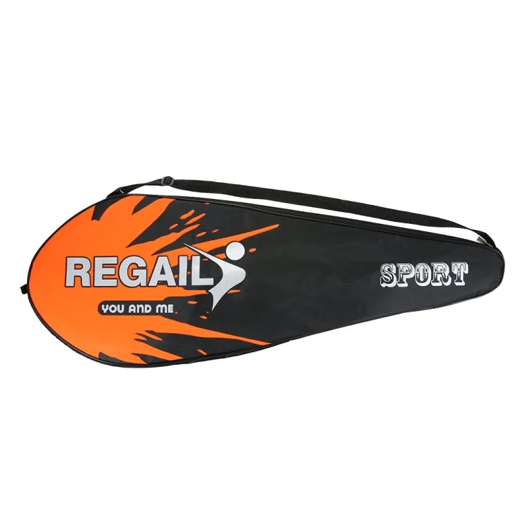 REGAIL 8019 2 in1 Carbon Durable Badminton Racket with Tote Bag(Orange)