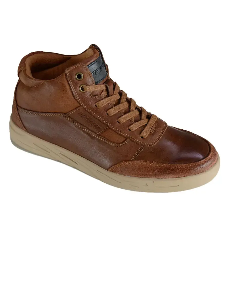 Rocky Leather Hi Trainers - Tan