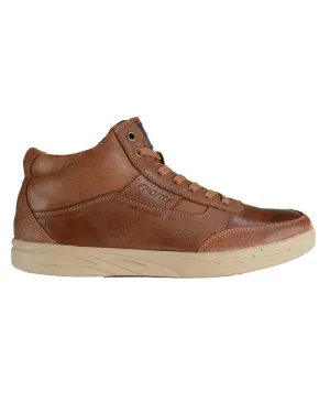 Rocky Leather Hi Trainers - Tan