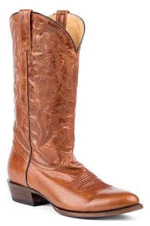 Roper Footwear Cognac Cassidy J-Toe Western Boots for Men