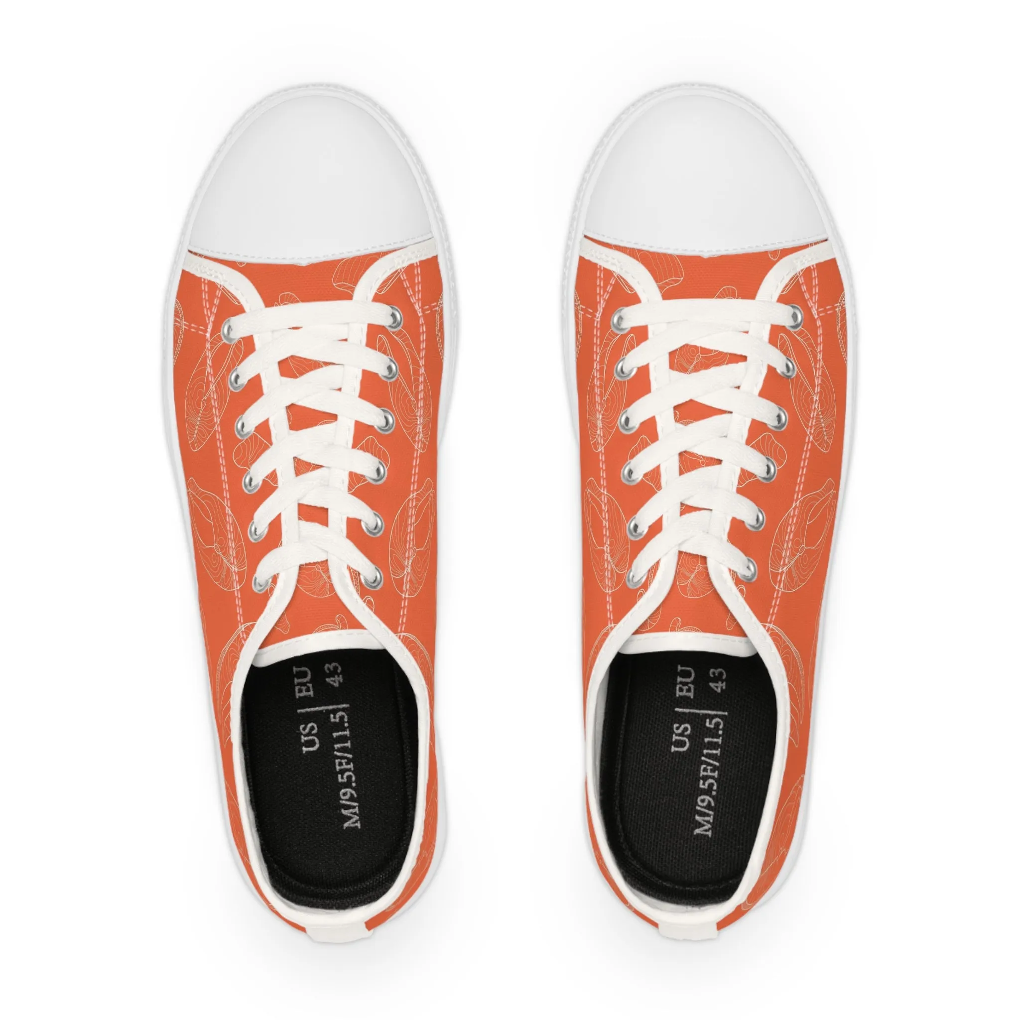 Salmon Steak Men's Low Top Sneakers