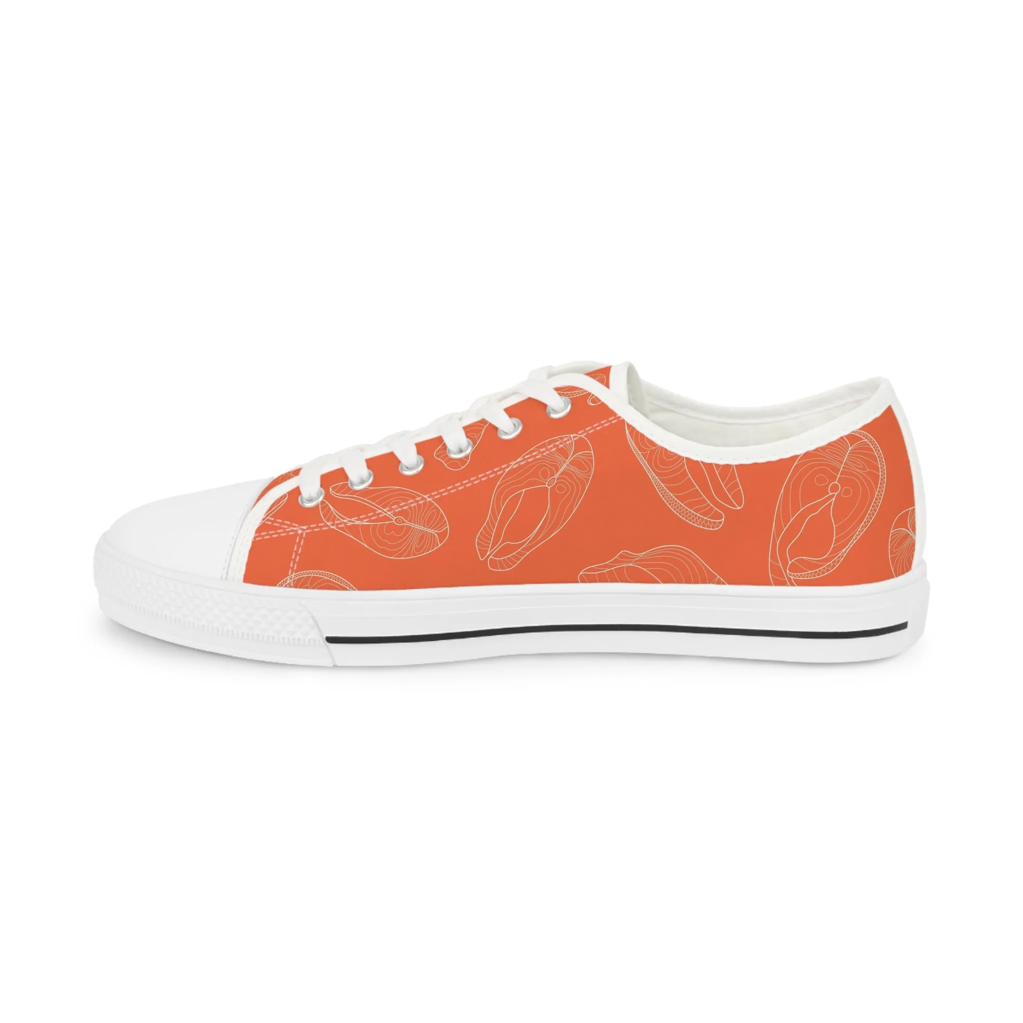 Salmon Steak Men's Low Top Sneakers