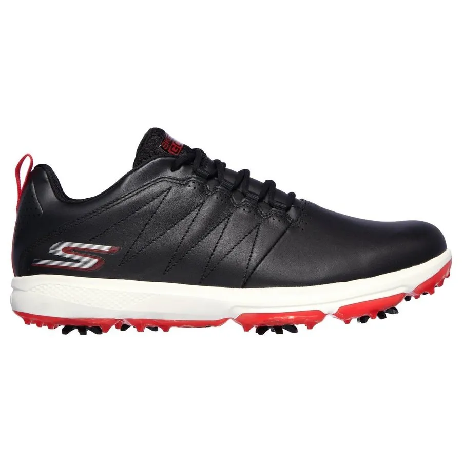 Skechers Men's GO GOLF 4 Legacy Spiked Golf Shoes - Black/Red