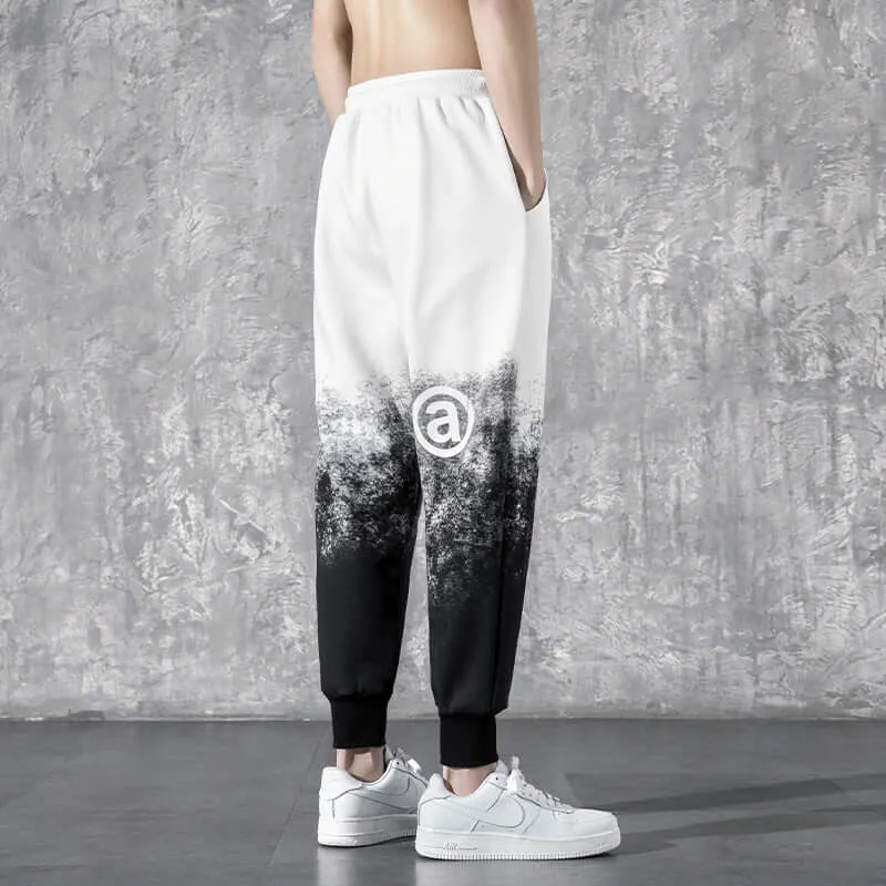 Sports pants trendy graphics men women new nine points trend INS thin section casual pants